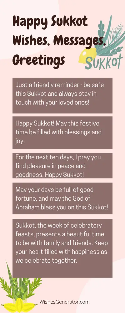 48 Happy Sukkot Wishes, Messages, Greetings